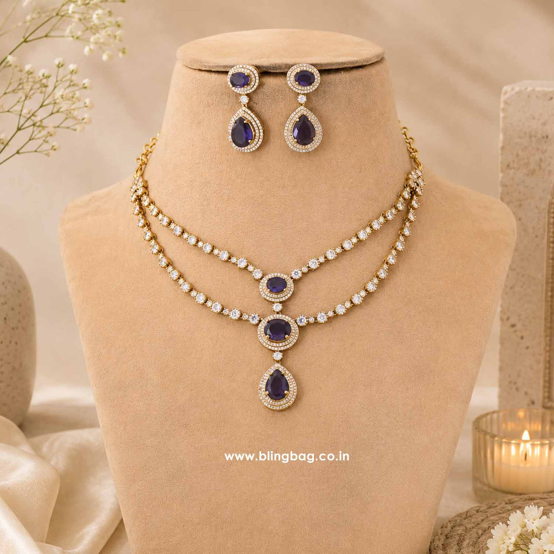 Purple Auroraa Victorian Jewellery Set - New Arrival
