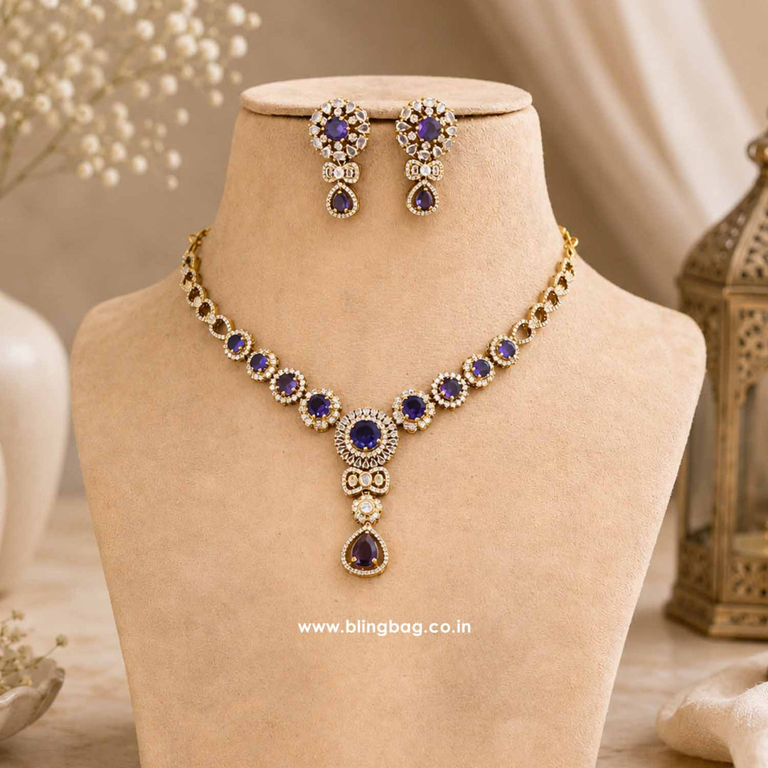 Purple Avajoy Victorian Jewellery Set - New Arrival