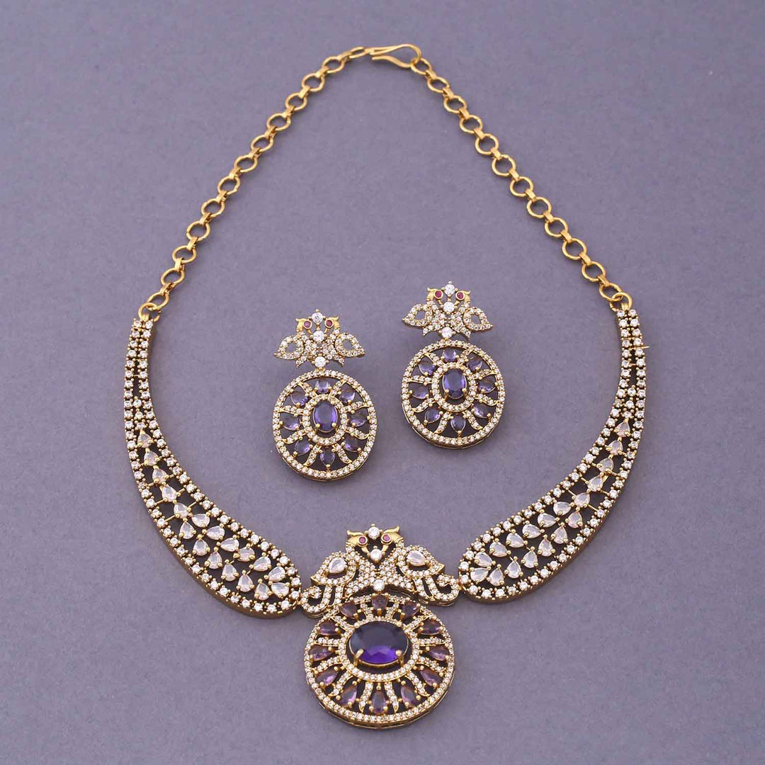 Purple Avice Hasli Victorian Jewellery Set - New Arrival
