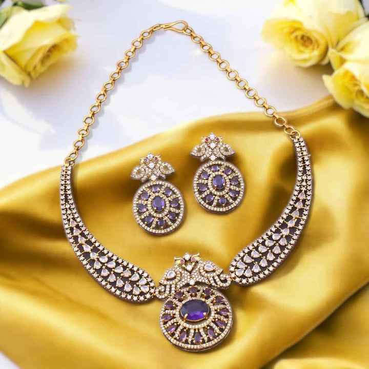 Purple Avice Hasli Victorian Jewellery Set - New Arrival