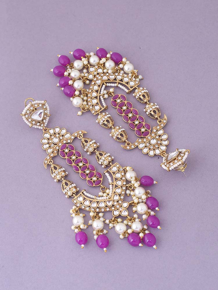 Purple Ayana Danglers