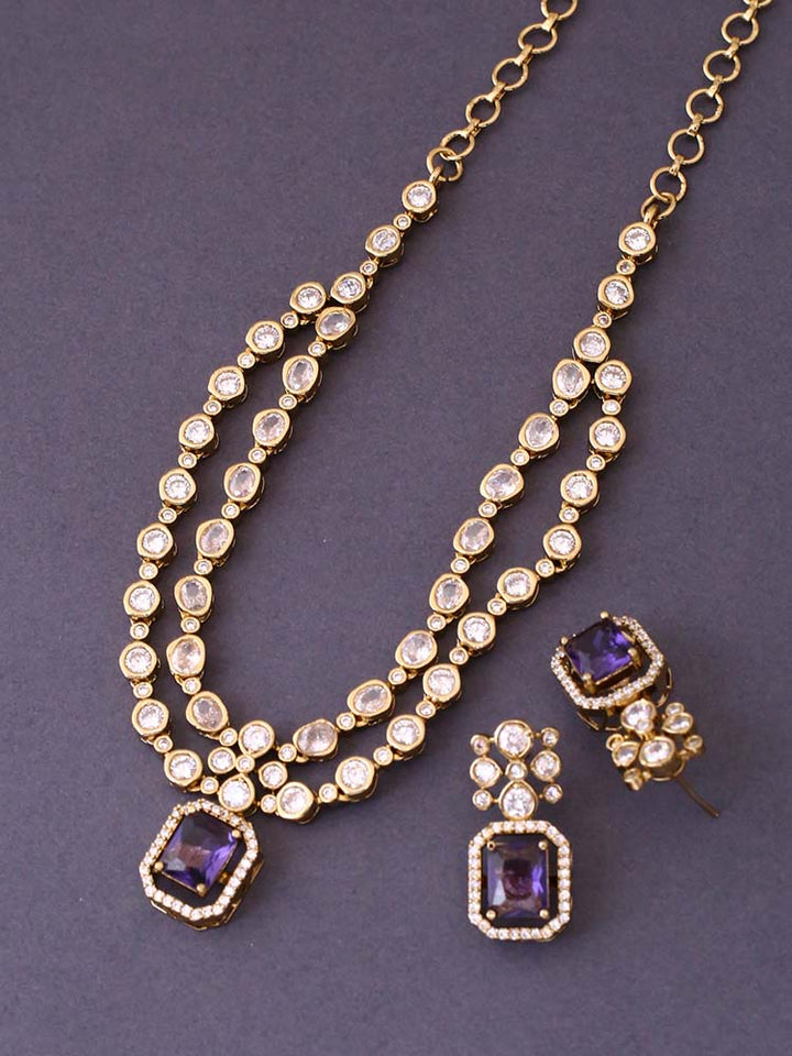 Purple Beate Victorian Jewellery Set - New Arrival