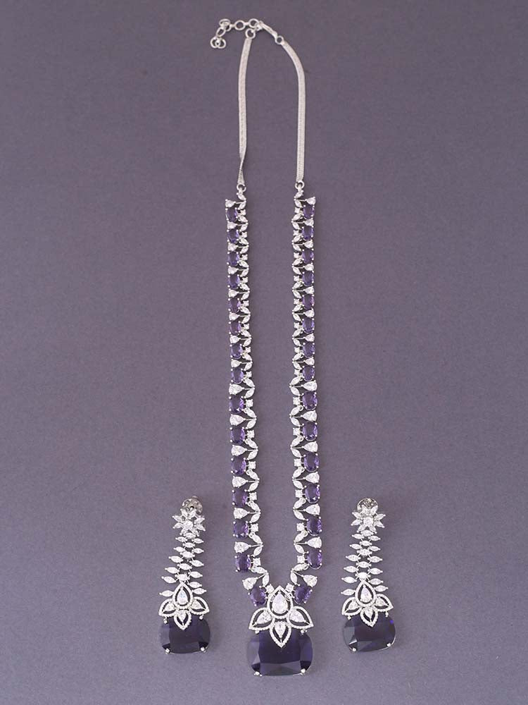 Purple Bianca Zirconia Jewellery Set