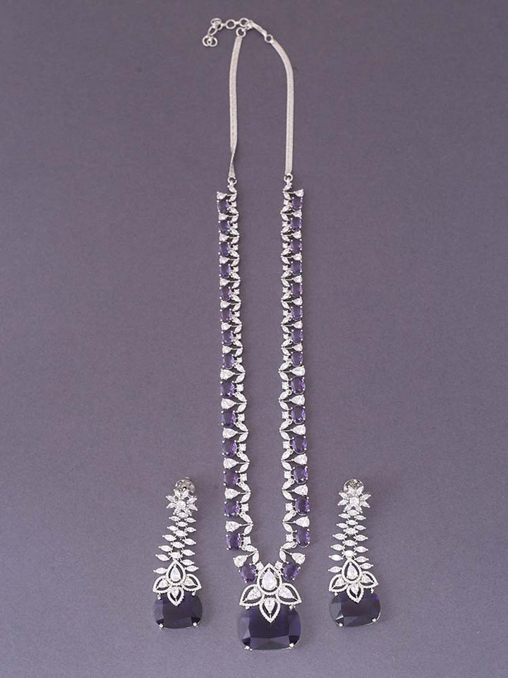 Purple Bianca Zirconia Jewellery Set