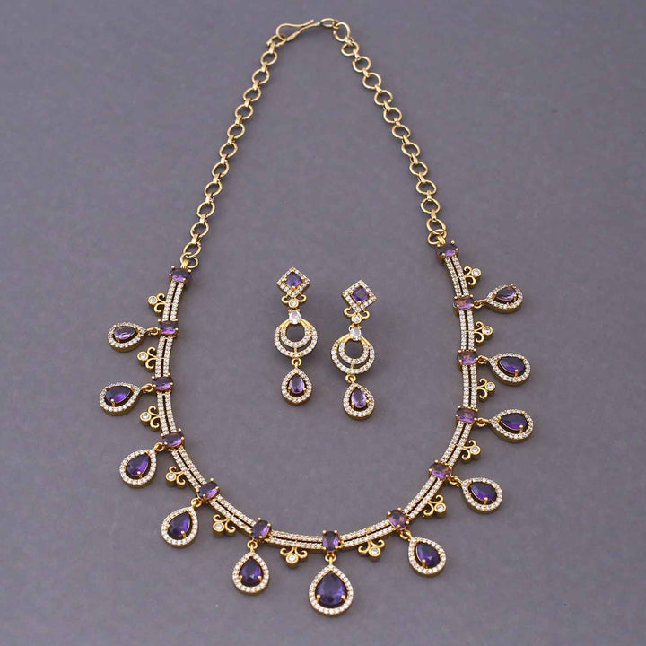 Purple Blessi Victorian Jewellery Set - New Arrival