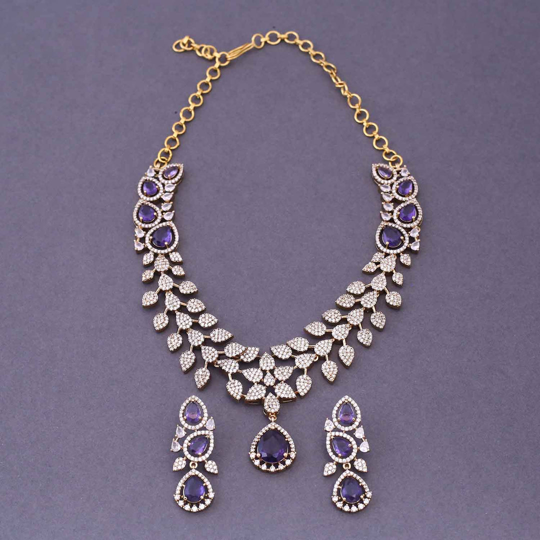 Purple Branka Victorian Jewellery Set - New Arrival