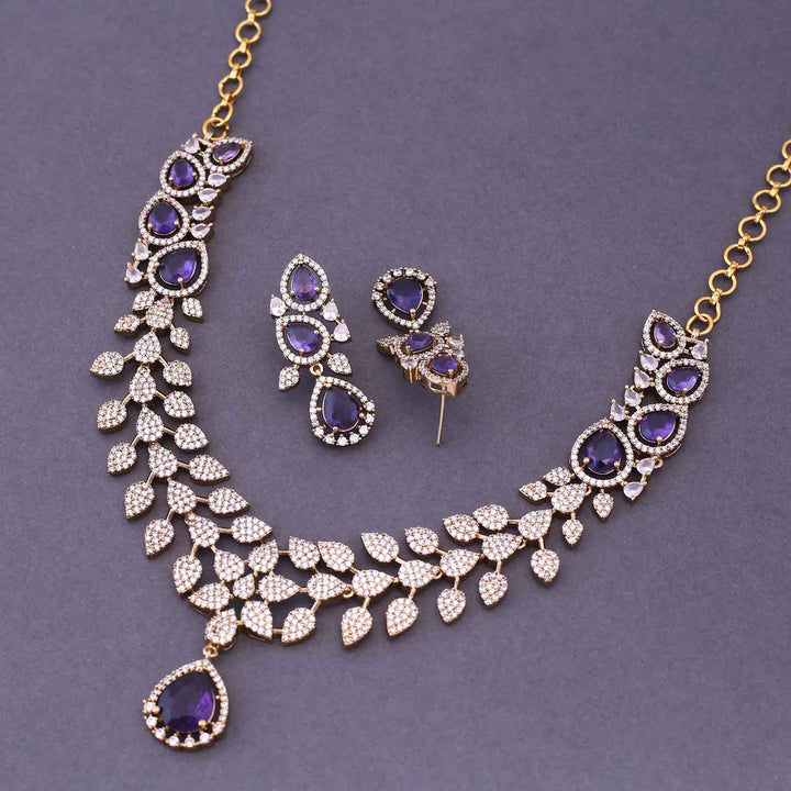 Purple Branka Victorian Jewellery Set - New Arrival
