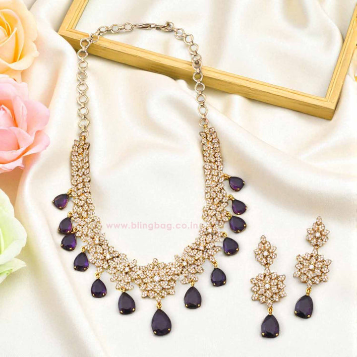Purple Caliora Victorian Jewellery Set - New Arrival