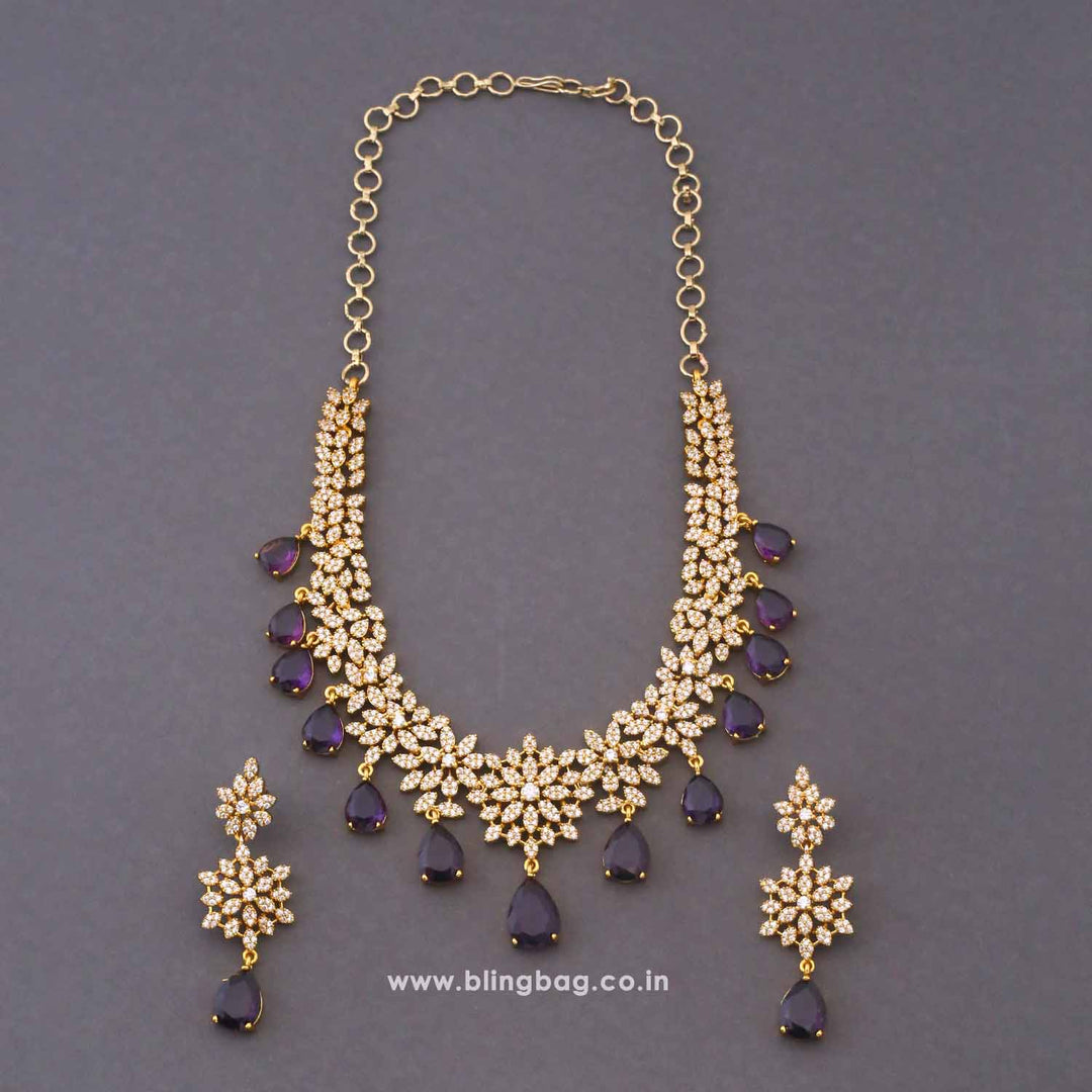 Purple Caliora Victorian Jewellery Set - New Arrival
