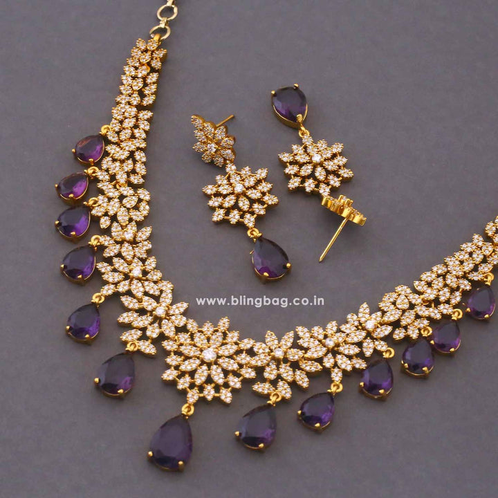 Purple Caliora Victorian Jewellery Set - New Arrival