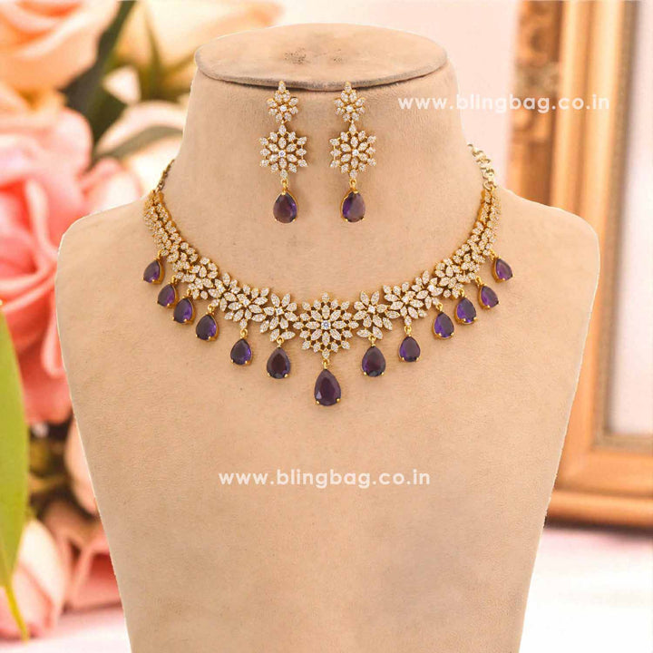 Purple Caliora Victorian Jewellery Set - New Arrival