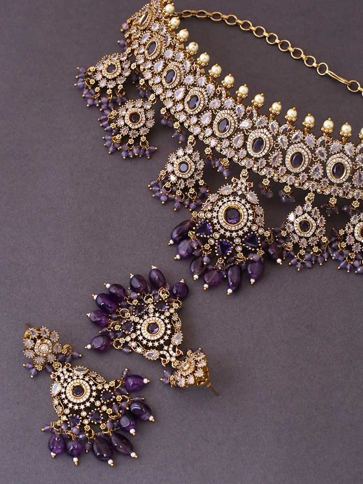 Purple Carlota Victorian Jewellery Set - New Arrival