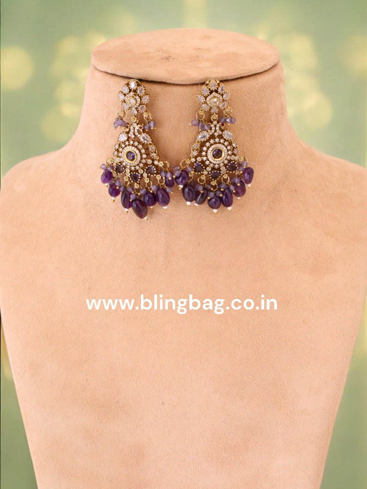 Purple Carlota Victorian Jewellery Set - New Arrival