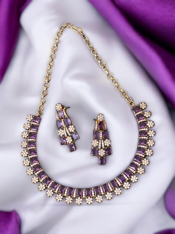 Purple Catharina Victorian Jewellery Set - New Arrival