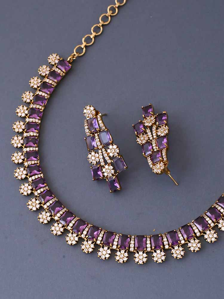 Purple Catharina Victorian Jewellery Set - New Arrival