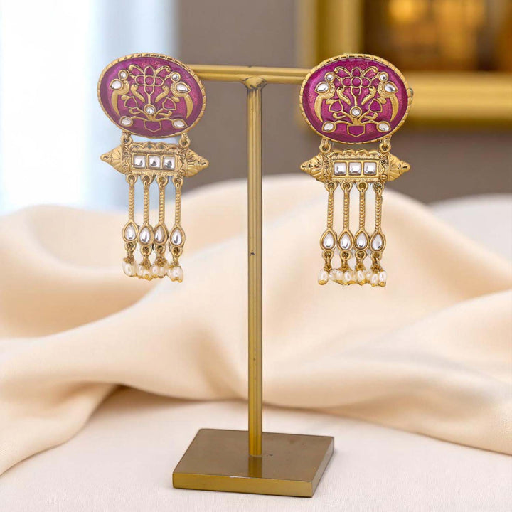 Purple Celine Danglers