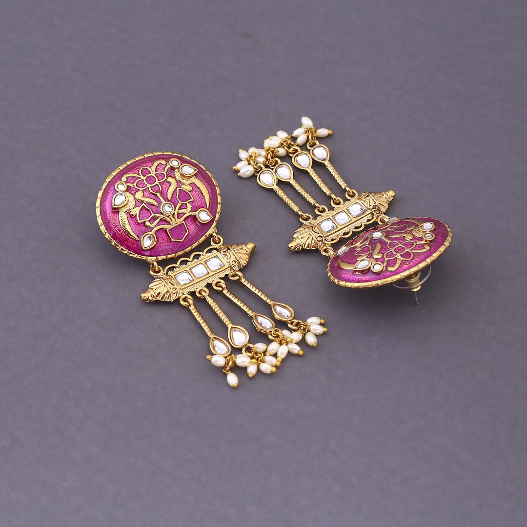 Purple Celine Danglers