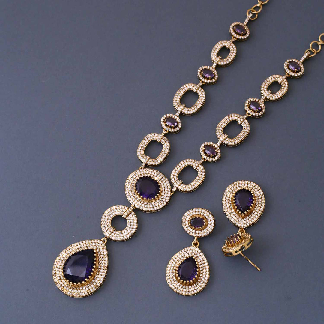 Purple Christa Victorian Jewellery Set - New Arrival