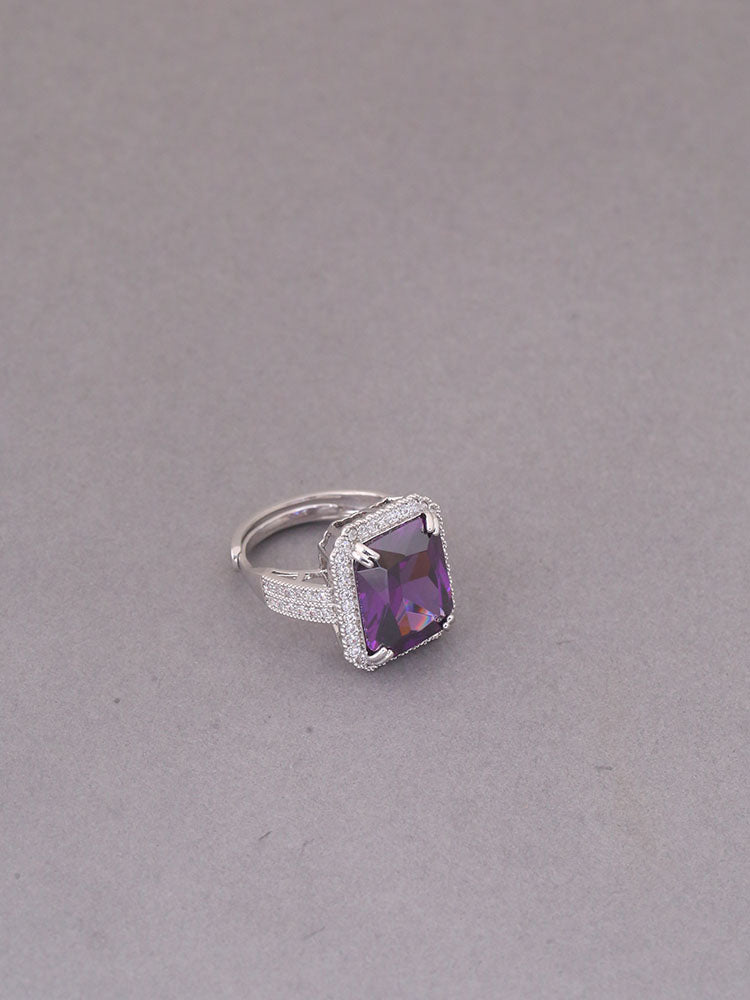 Purple Chrysa Zirconia Ring
