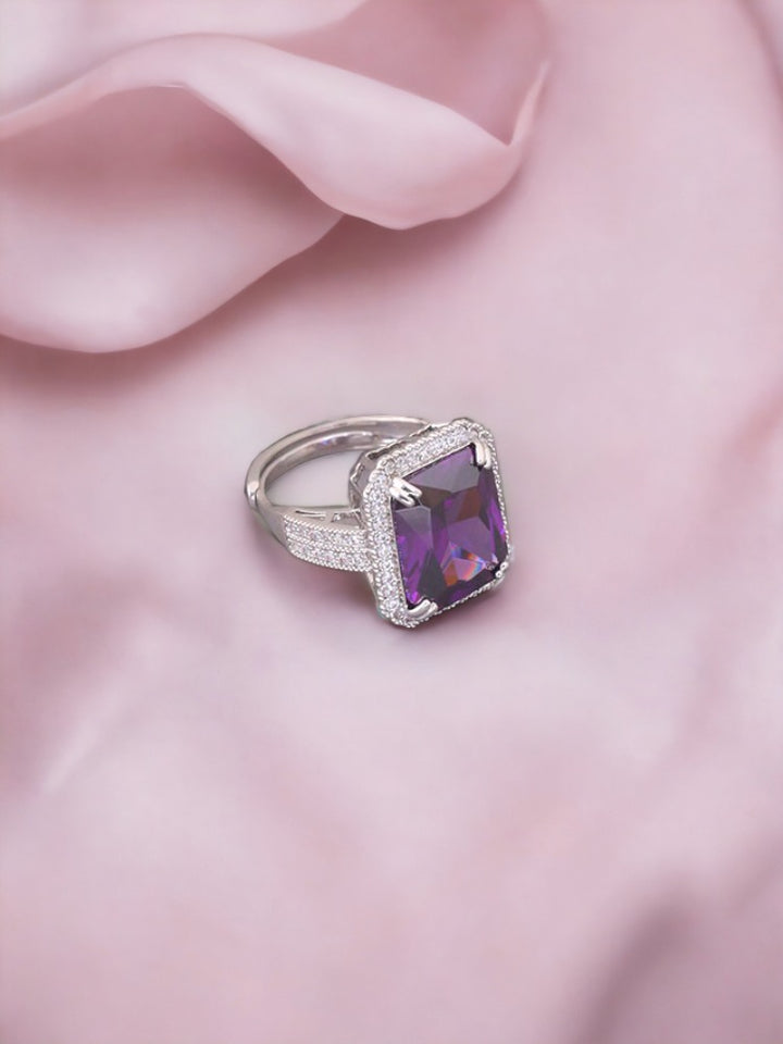 Purple Chrysa Zirconia Ring