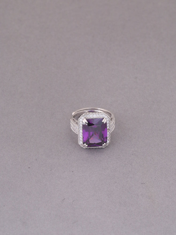 Purple Chrysa Zirconia Ring