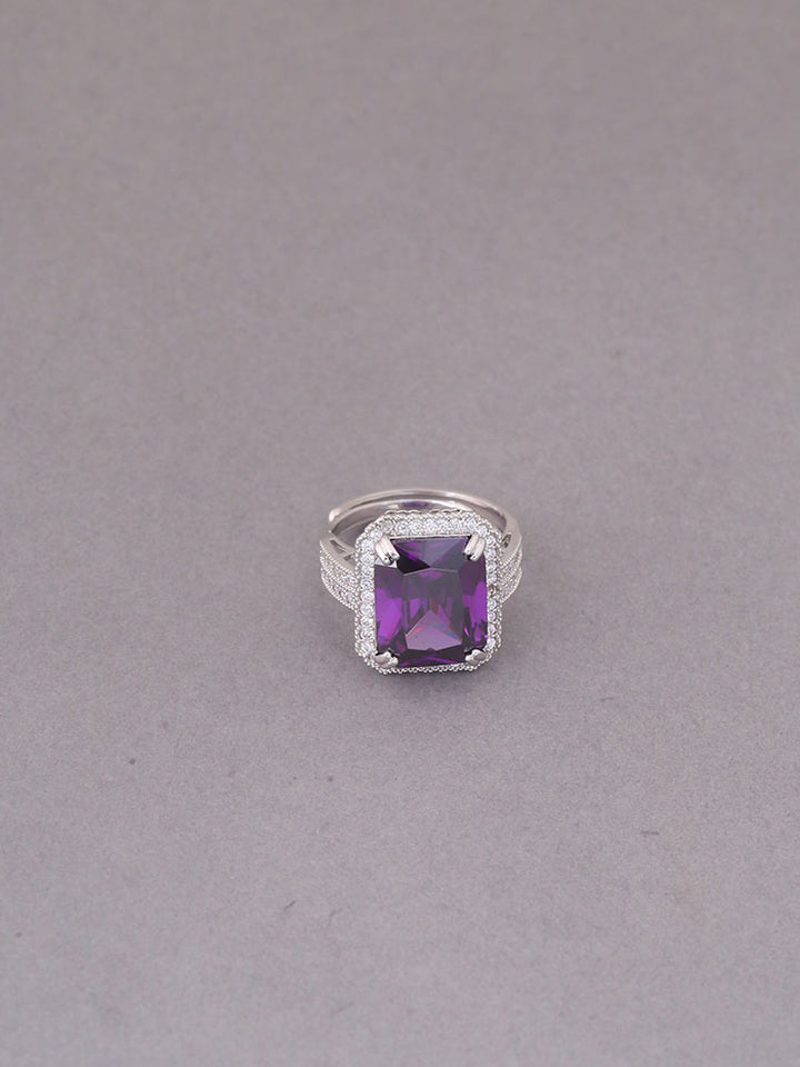 Purple Chrysa Zirconia Ring