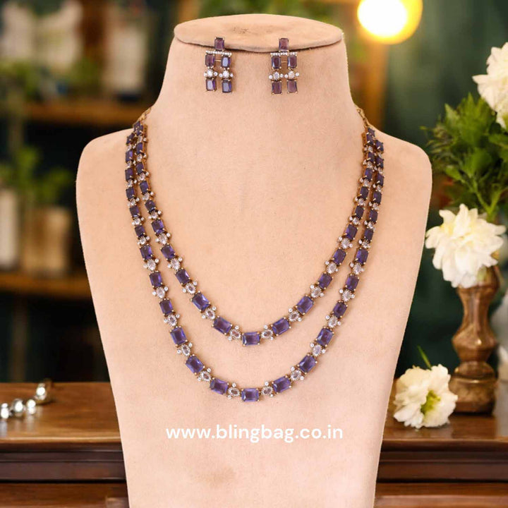 Purple Claitte Victorian Jewellery Set- New Arrival