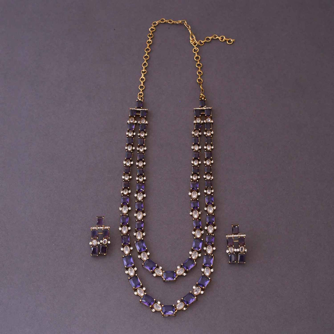 Purple Claitte Victorian Jewellery Set- New Arrival