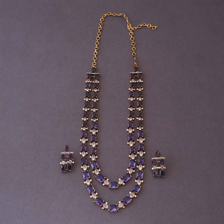 Purple Claitte Victorian Jewellery Set- New Arrival