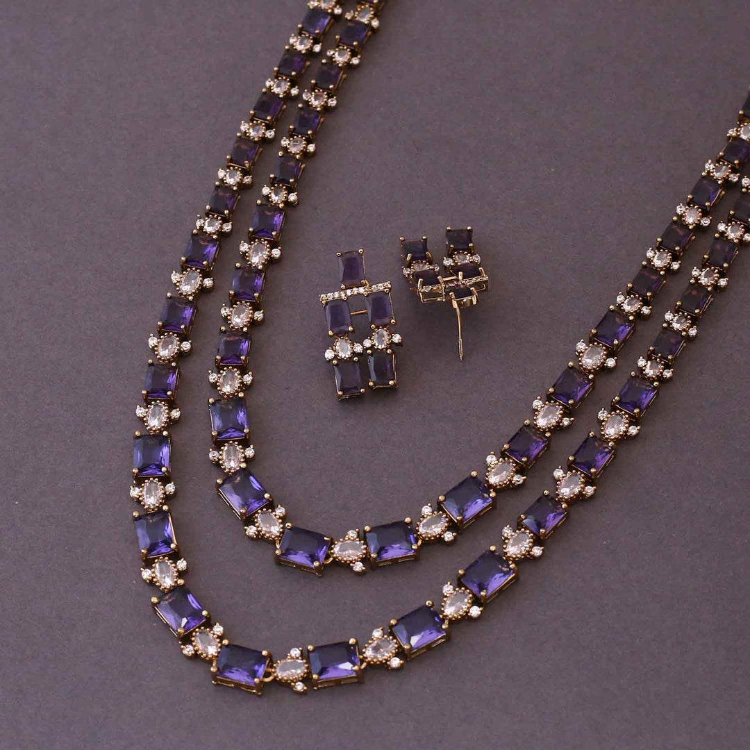 Purple Claitte Victorian Jewellery Set- New Arrival
