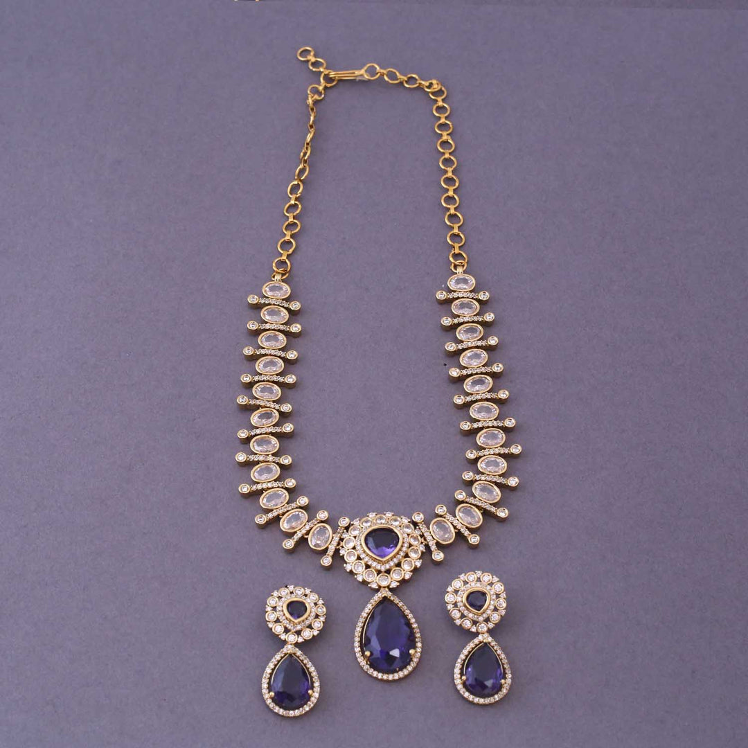 Purple Clamen Victorian Jewellery Set- New Arrival