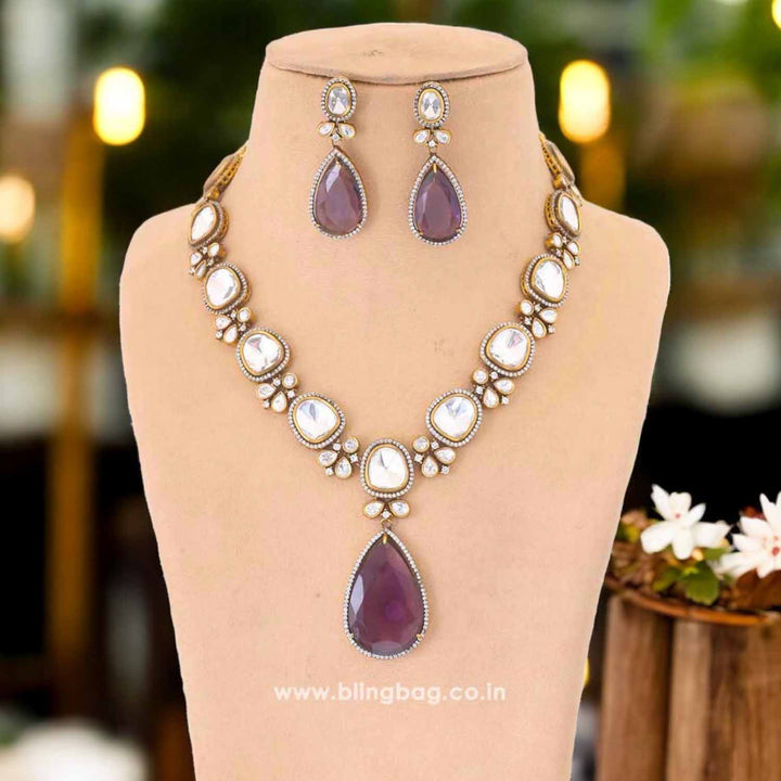 Purple Clarissa Jewellery Set