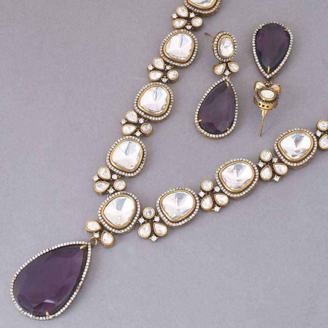 Purple Clarissa Jewellery Set