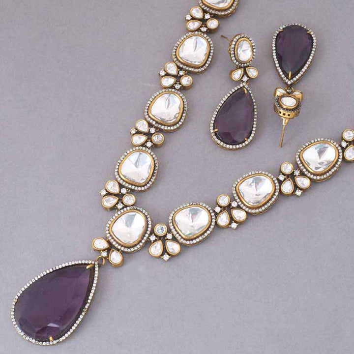 Purple Clarissa Jewellery Set