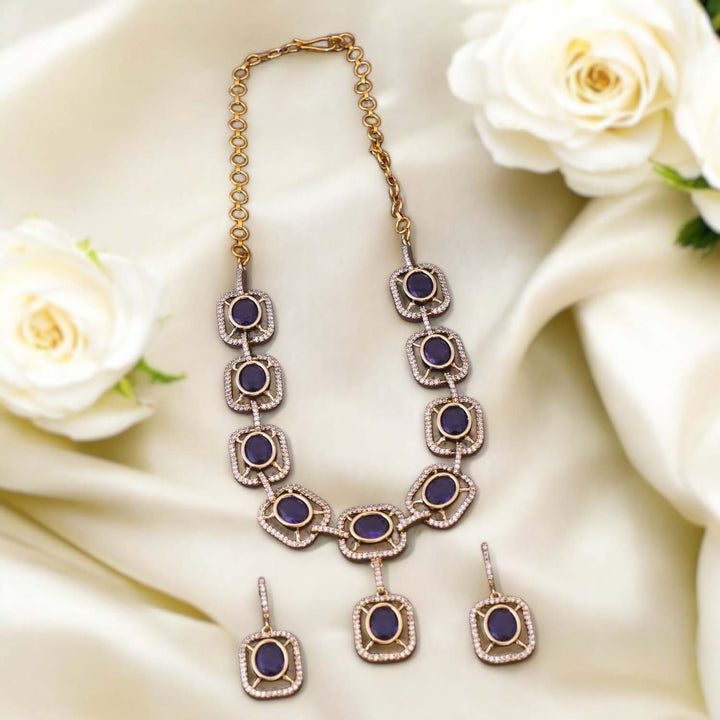 Purple Colena Victorian Jewellery Set- New Arrival