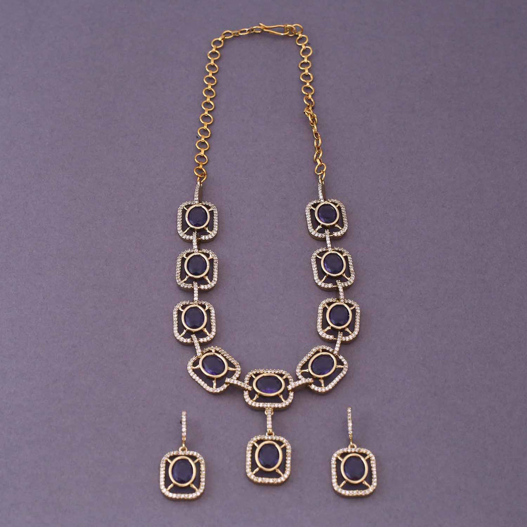 Purple Colena Victorian Jewellery Set- New Arrival