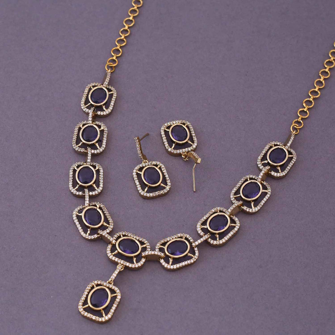 Purple Colena Victorian Jewellery Set- New Arrival