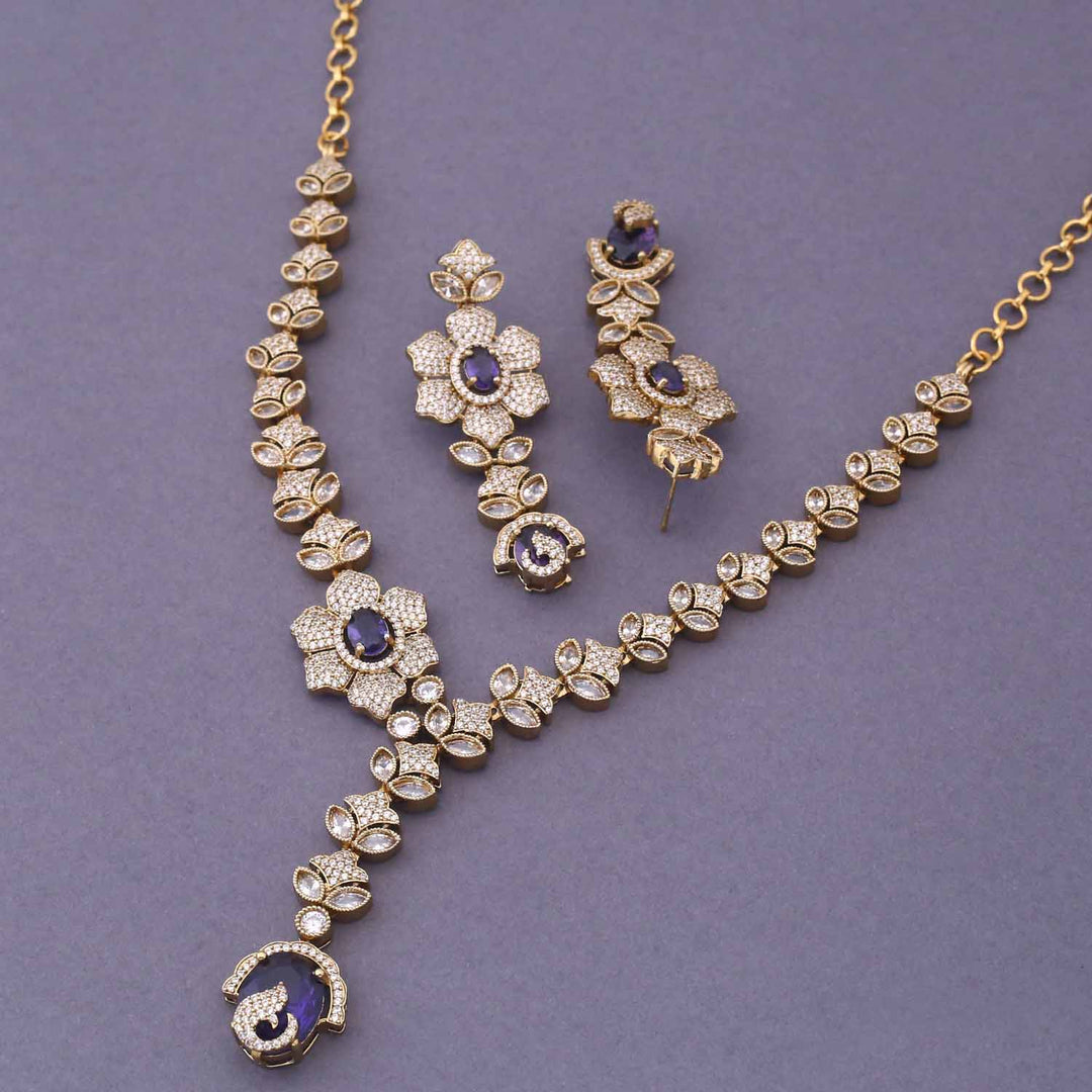 Purple Cveta Victorian Jewellery Set - New Arrival