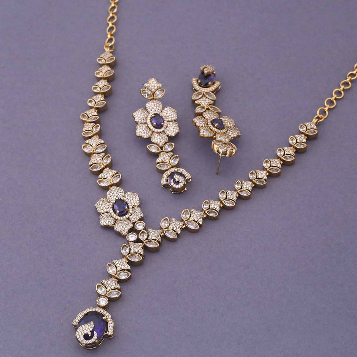 Purple Cveta Victorian Jewellery Set - New Arrival