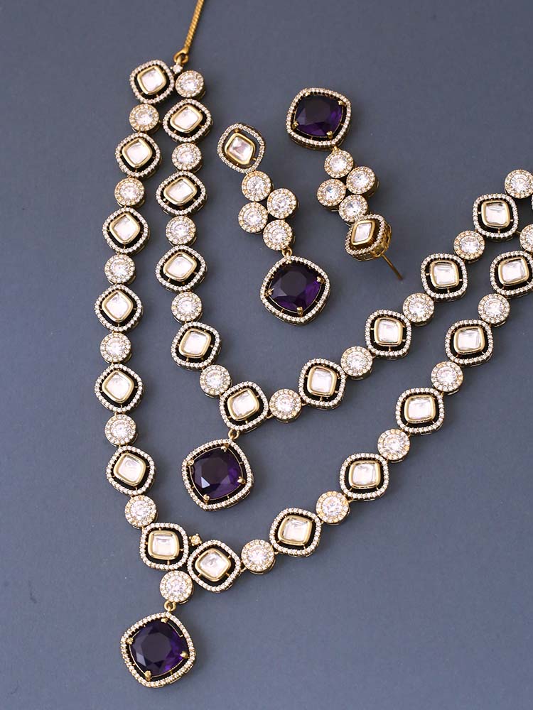 Purple Daiko Victorian Jewellery Set - New Arrival