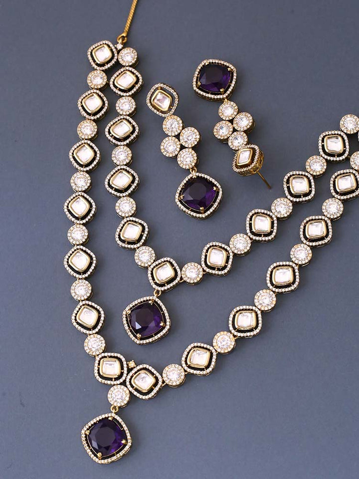 Purple Daiko Victorian Jewellery Set - New Arrival