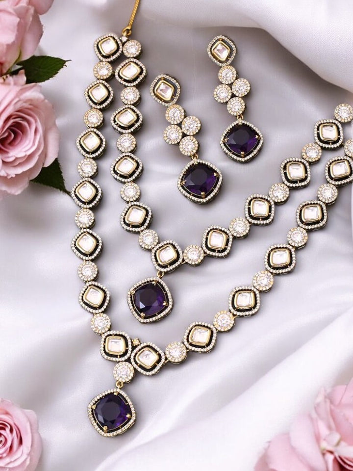 Purple Daiko Victorian Jewellery Set - New Arrival