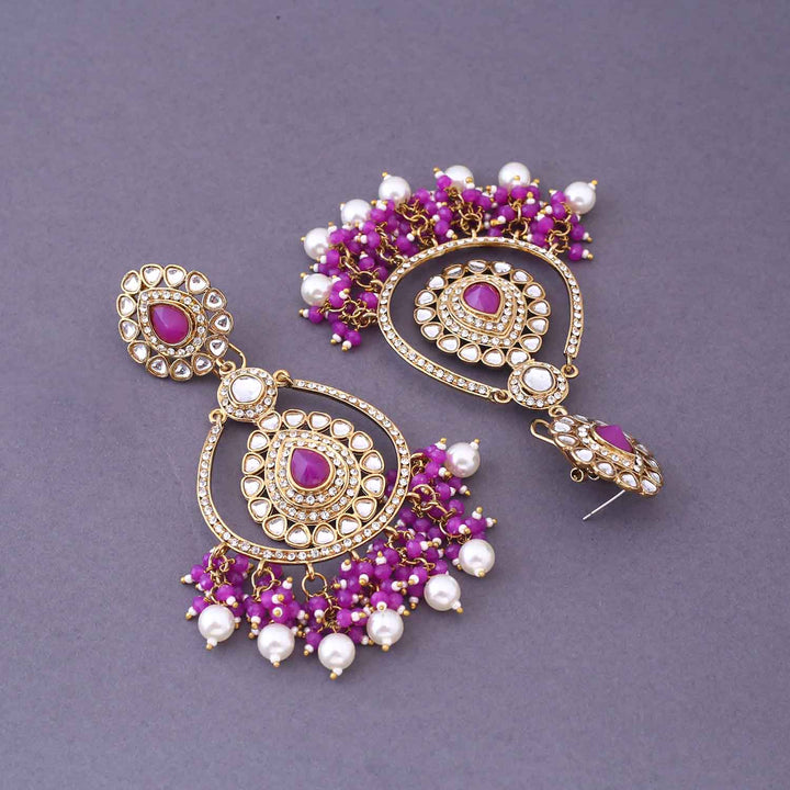 Purple Dima Chandbalis