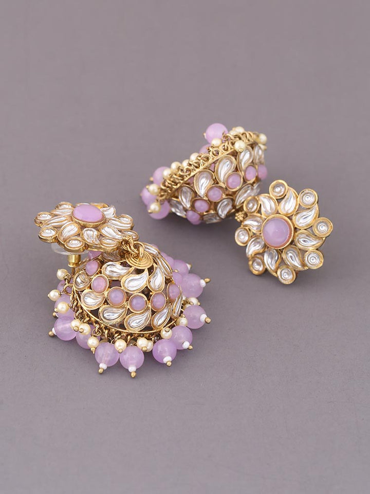 Purple Dokai Jhumkis