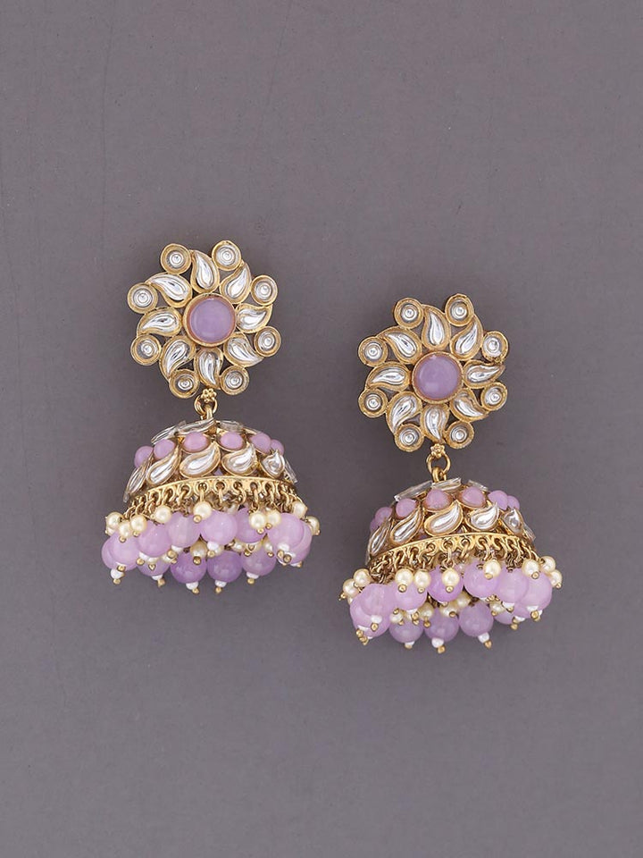 Purple Dokai Jhumkis