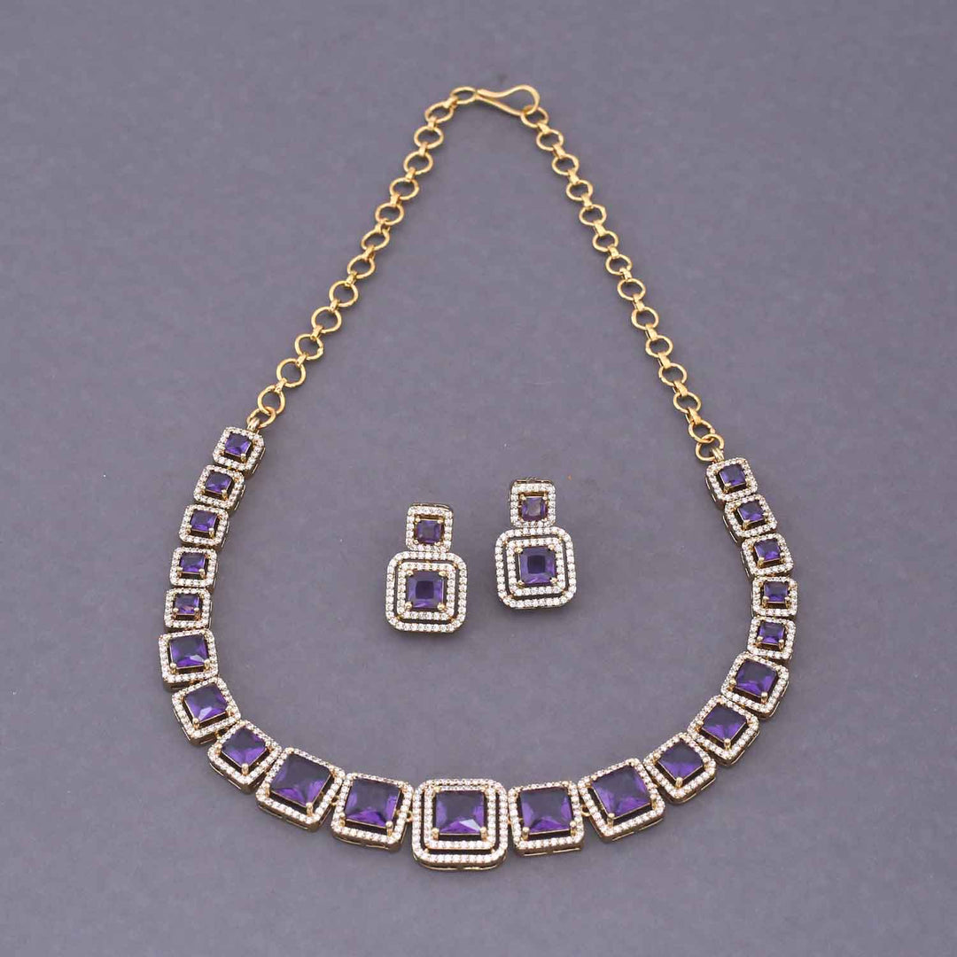 Purple Earl Victorian Jewellery Set - New Arrival