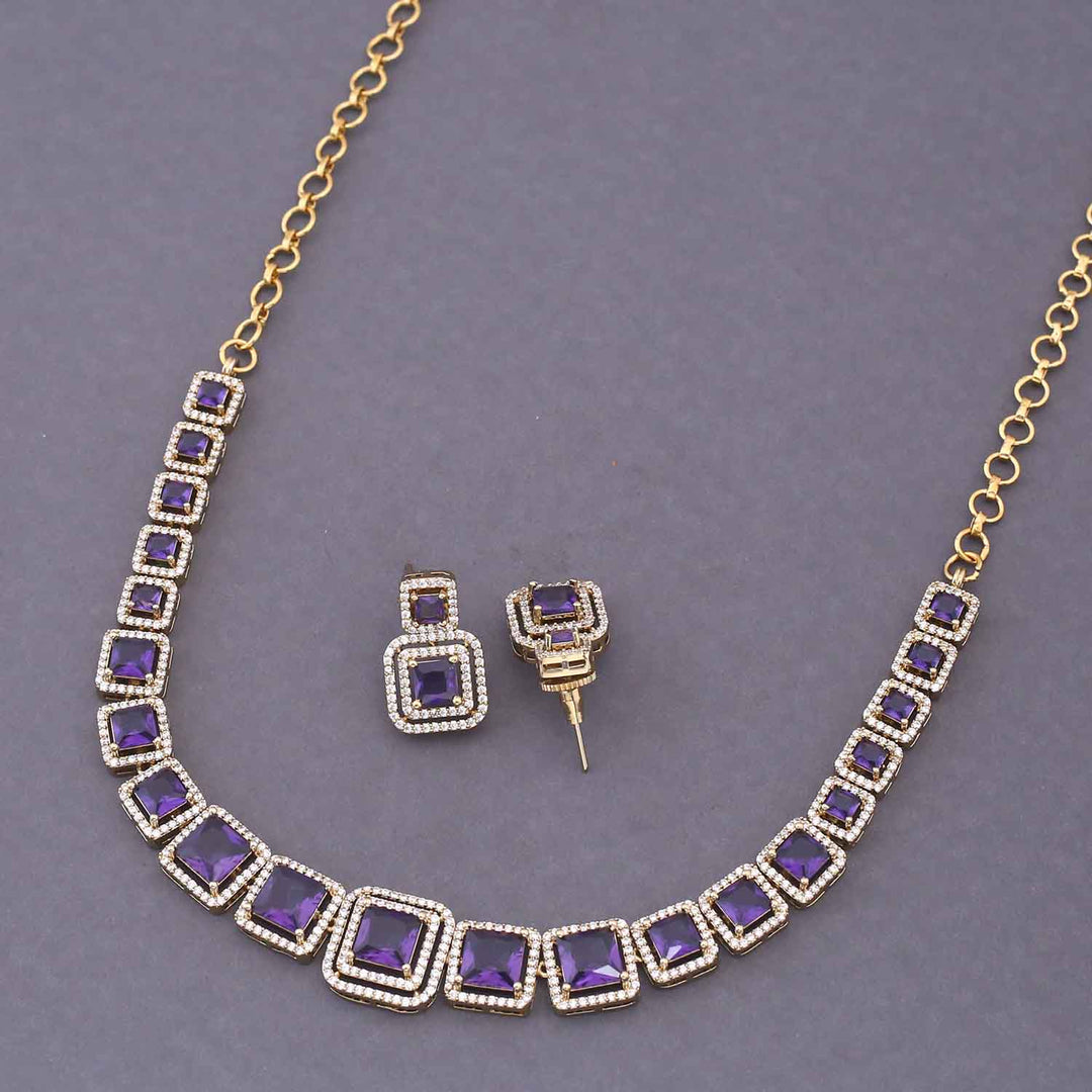 Purple Earl Victorian Jewellery Set - New Arrival