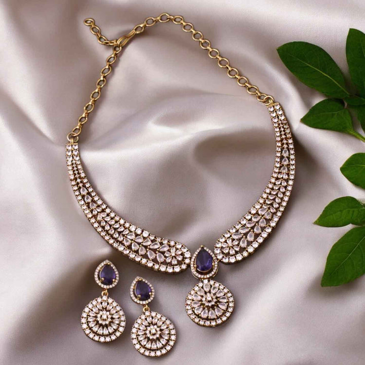 Purple Edel Victorian Jewellery Set - New Arrival