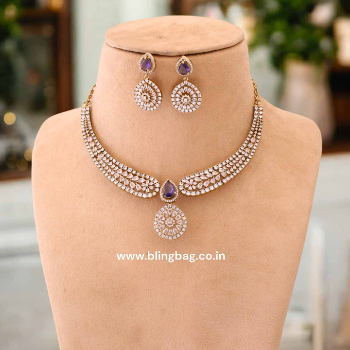 Purple Edel Victorian Jewellery Set - New Arrival