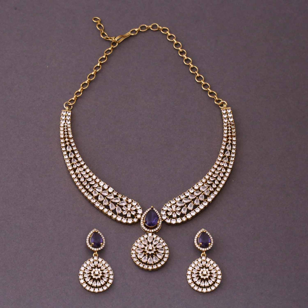 Purple Edel Victorian Jewellery Set - New Arrival